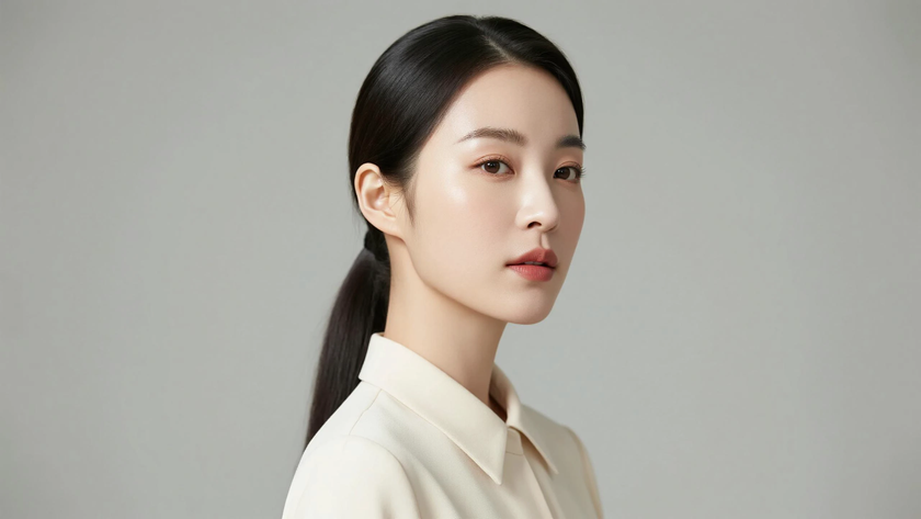 AI通勤暖柔光模特气质高级轻奢女生,高清壁纸