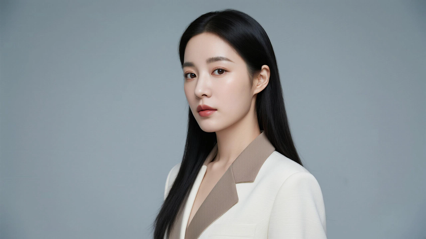 AI极简简约大气通勤白领女生无水印壁纸