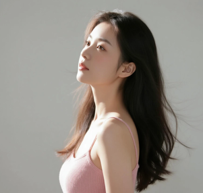 AI清新治愈电脑桌面壁纸 | 樱粉穿搭甜美温婉女生8K超高清无水印套图