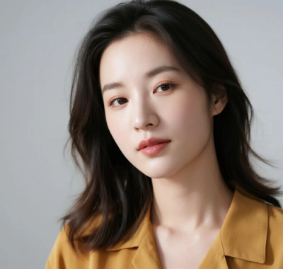 AI清新治愈电脑桌面壁纸 | 姜黄穿搭元气灵动女生8K超高清无水印套图