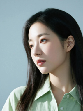 AI清新治愈电脑桌面壁纸 | 青柠穿搭清爽活力女生8K超高清无水印套图