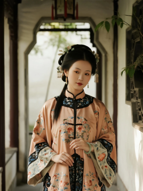 国风古风高清图集 | 女生回廊新中式端庄套图