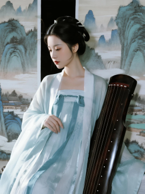 国风古风高清图集 | 女生水墨山水清雅套图