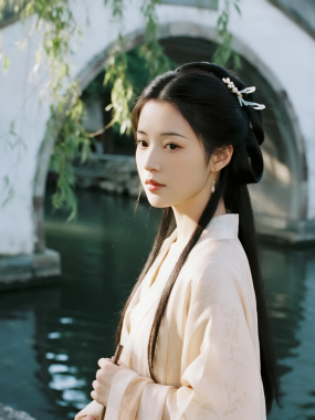 国风古风高清图集 | 女生小桥流水温婉套图