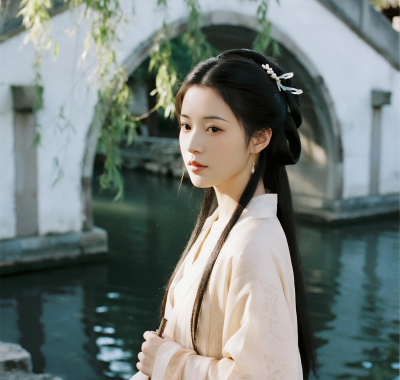 国风古风高清图集 | 女生小桥流水温婉套图