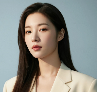 AI模特气质电脑桌面壁纸 | 燕麦长款西装慵懒温柔女生8K无水印套图