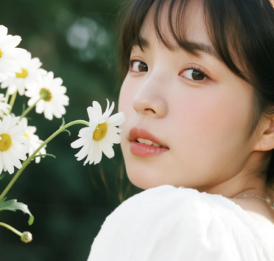 AI清新治愈电脑壁纸 | 森系雏菊少女自然清爽高清套图