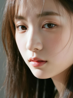 AI清新治愈电脑壁纸 | 浅雾灰少女恬淡温柔高清套图