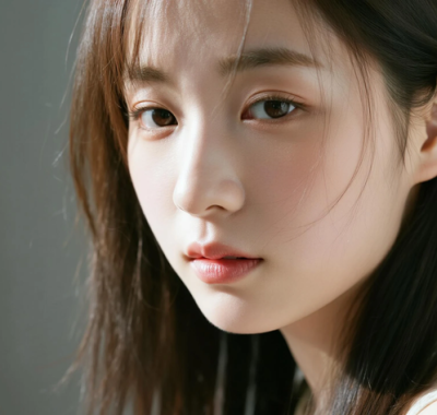 AI清新治愈电脑壁纸 | 浅雾灰少女恬淡温柔高清套图