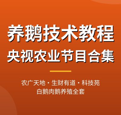 养鹅技术教程【农广天地+生财有道+科技苑】白鹅肉鹅养殖全套夸克网盘下载