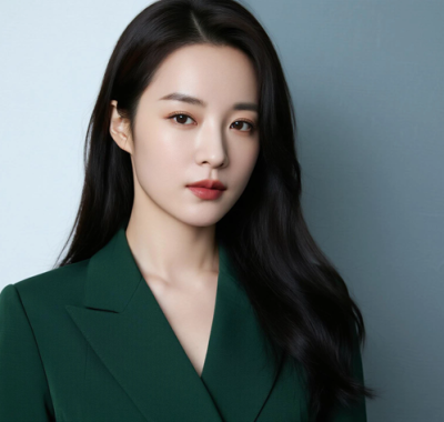 AI模特气质电脑桌面壁纸 | 墨绿穿搭沉稳大气女生8K超高清无水印套图