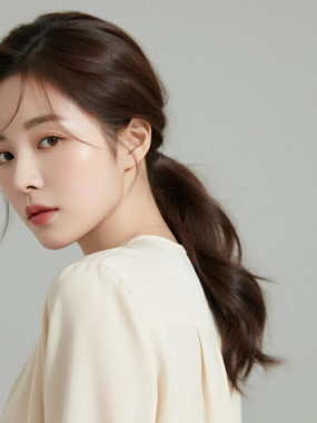 AI模特气质电脑桌面壁纸 | 奶杏私服简约高级女生8K超高清无水印套图
