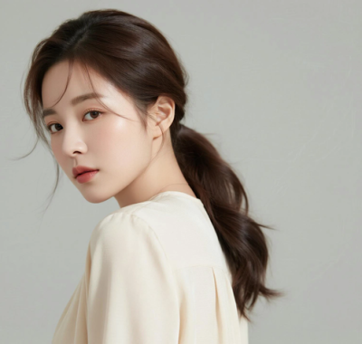 AI模特气质电脑桌面壁纸 | 奶杏私服简约高级女生8K超高清无水印套图