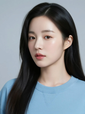 AI清新治愈电脑桌面壁纸 | 雾霾蓝卫衣恬静素雅女生8K超高清无水印套图