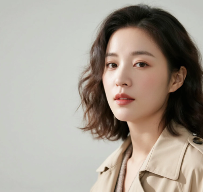 AI清新治愈电脑桌面壁纸 | 燕麦风衣慵懒温柔女生8K超高清无水印套图