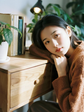 清新治愈高清图集 | 女生木质暖调舒适套图