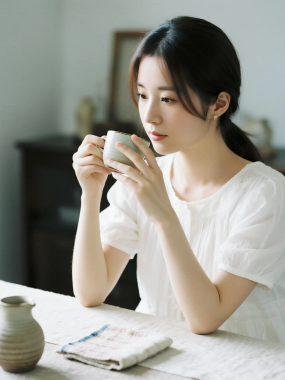 清新治愈高清图集 | 女生陶瓷肌理高级套图