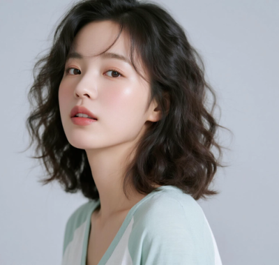 AI清新治愈电脑桌面壁纸 | 拼色衬衫清爽恬静女生8K超高清无水印套图