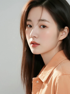 AI清新治愈电脑桌面壁纸 | 橘奶小外套温暖治愈女生8K超高清无水印套图