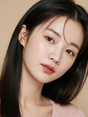 AI清新治愈电脑桌面壁纸 | 米藕针织衬衣温柔闲适女生8K超高清无水印套图