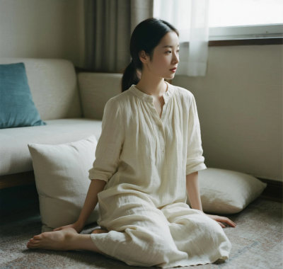 清新治愈高清图集 | 女生棉麻简约柔和套图