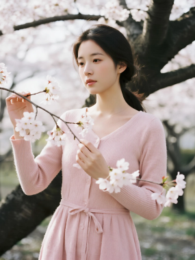 清新治愈高清图集 | 女生樱花唯美温柔套图